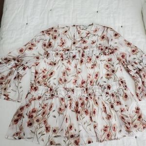 Lucky Brand floral blouse
